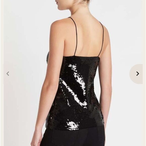 NWT IRO ERNA Black Sequins Top Small - Picture 5 of 15